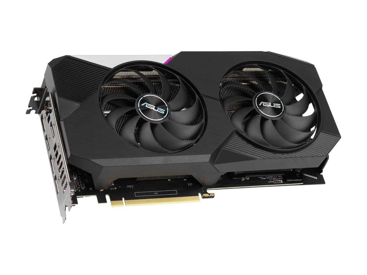 ASUS Dual NVIDIA GeForce RTX 3070 V2 OC Edition Gaming Graphics Card (PCIe 4.0, 8GB GDDR6, LHR, HDMI 2.1, DisplayPort 1.4a, Axial-tech Fan Design, Dual BIOS, Protective Backplate) DUAL-RTX3070-O8G-V2