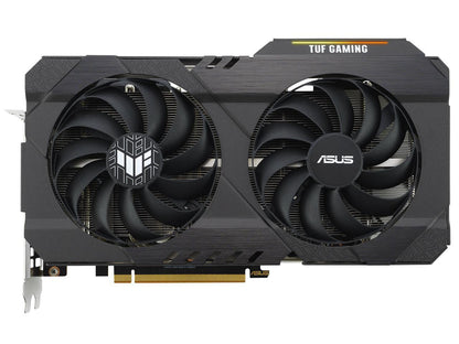 ASUS TUF Gaming AMD Radeon RX 6500 XT OC Edition Graphics Card (AMD RDNA 2, PCIe 4.0, 4GB GDDR6, HDMI 2.1, DisplayPort 1.4a, Dual Ball Fan Bearings, All-aluminum Shroud, GPU Tweak II) TUF-RX6500XT-O4G-GAMING
