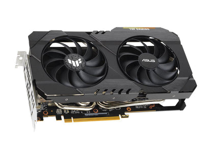 ASUS TUF Gaming AMD Radeon RX 6500 XT OC Edition Graphics Card (AMD RDNA 2, PCIe 4.0, 4GB GDDR6, HDMI 2.1, DisplayPort 1.4a, Dual Ball Fan Bearings, All-aluminum Shroud, GPU Tweak II) TUF-RX6500XT-O4G-GAMING