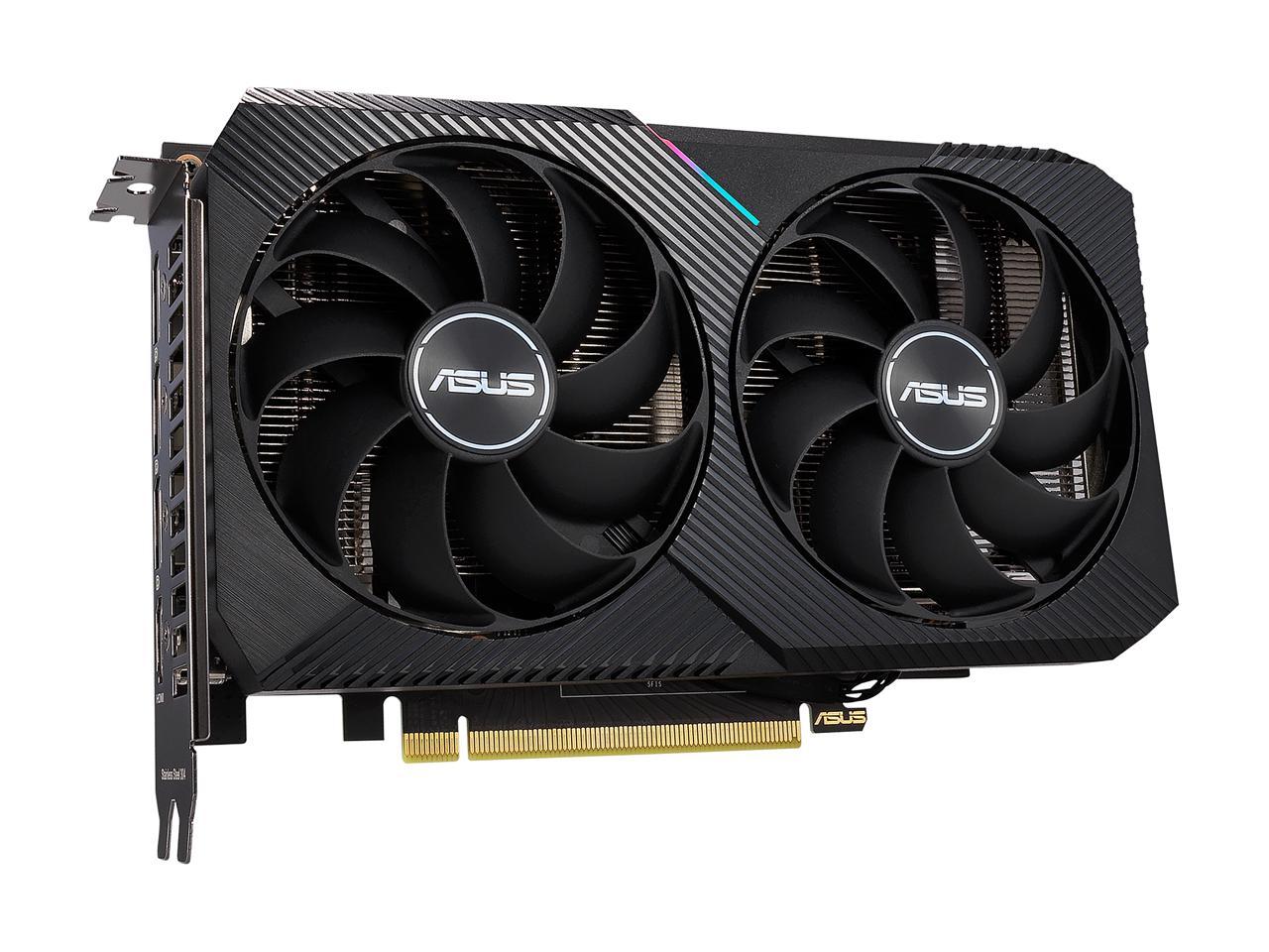 ASUS Dual GeForce RTX 3050 8GB GDDR6 PCI Express 4.0 Video Card DUAL-RTX3050-O8G