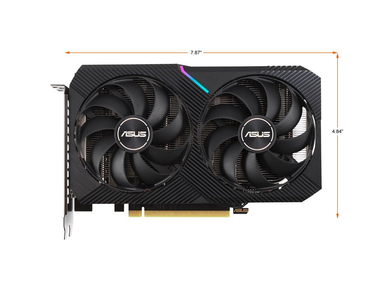 ASUS Dual GeForce RTX 3050 8GB GDDR6 PCI Express 4.0 Video Card DUAL-RTX3050-O8G