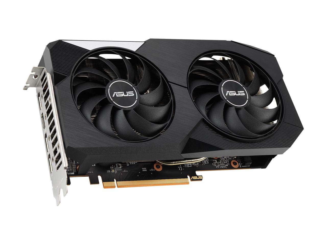 ASUS Dual AMD Radeon RX 6650 XT OC Edition 8GB GDDR6 Gaming Graphics Card (AMD RNDA 2, PCIe 4.0, 8GB GDDR6 Memory, HDMI 2.1, DisplayPort 1.4a, Axial-tech Fan Design, 0dB Technology)