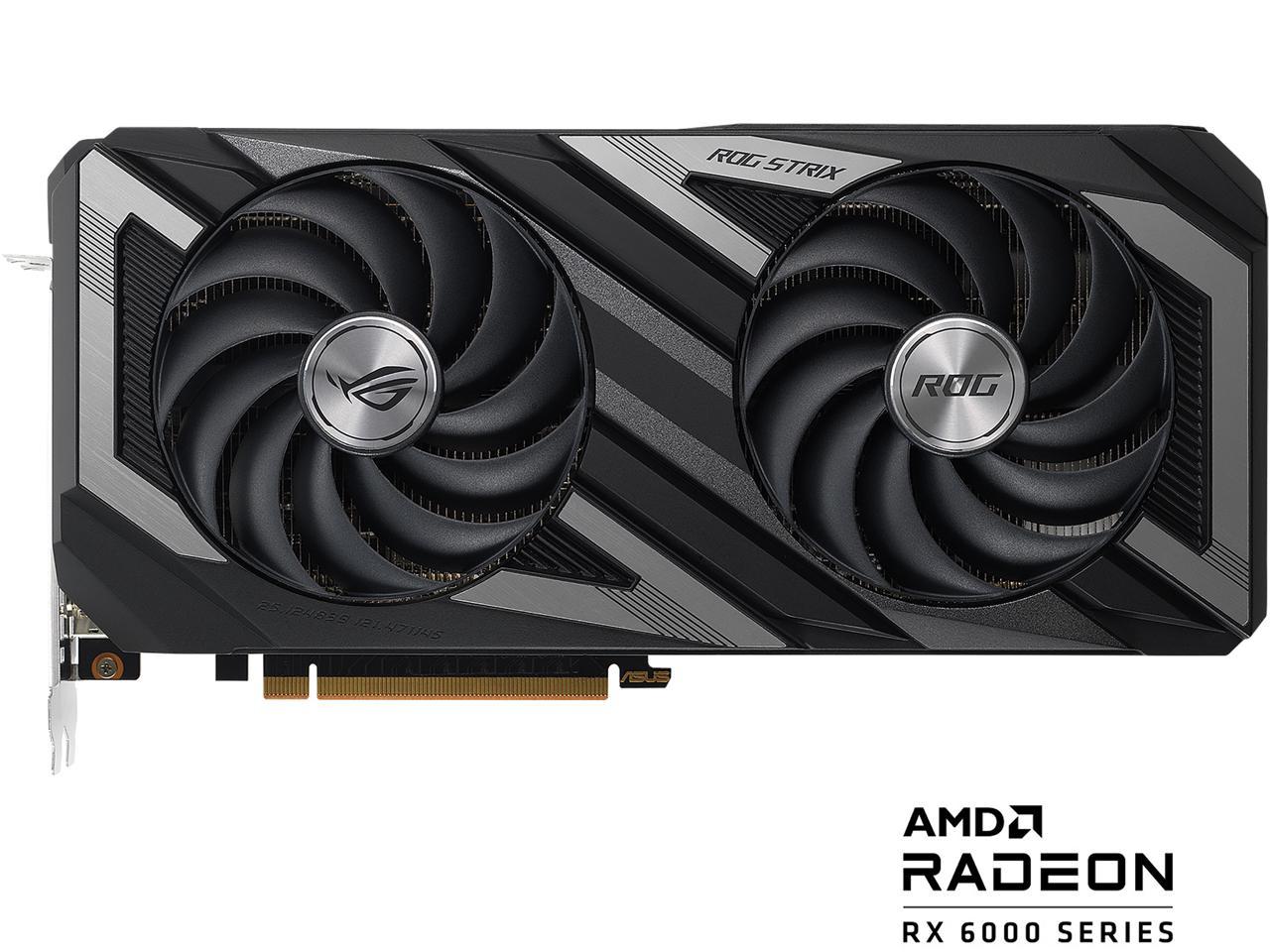ASUS ROG Strix AMD Radeon RX 6650 XT OC Edition Gaming Graphics Card (AMD RDNA 2, PCIe 4.0, 8GB GDDR6, HDMI 2.1, DisplayPort 1.4a, Axial-tech Fan Design, Super Alloy Power II, GPU Tweak II)