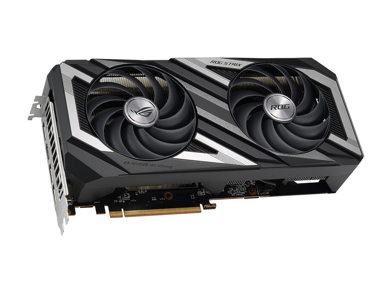 ASUS ROG Strix AMD Radeon RX 6650 XT OC Edition Gaming Graphics Card (AMD RDNA 2, PCIe 4.0, 8GB GDDR6, HDMI 2.1, DisplayPort 1.4a, Axial-tech Fan Design, Super Alloy Power II, GPU Tweak II)