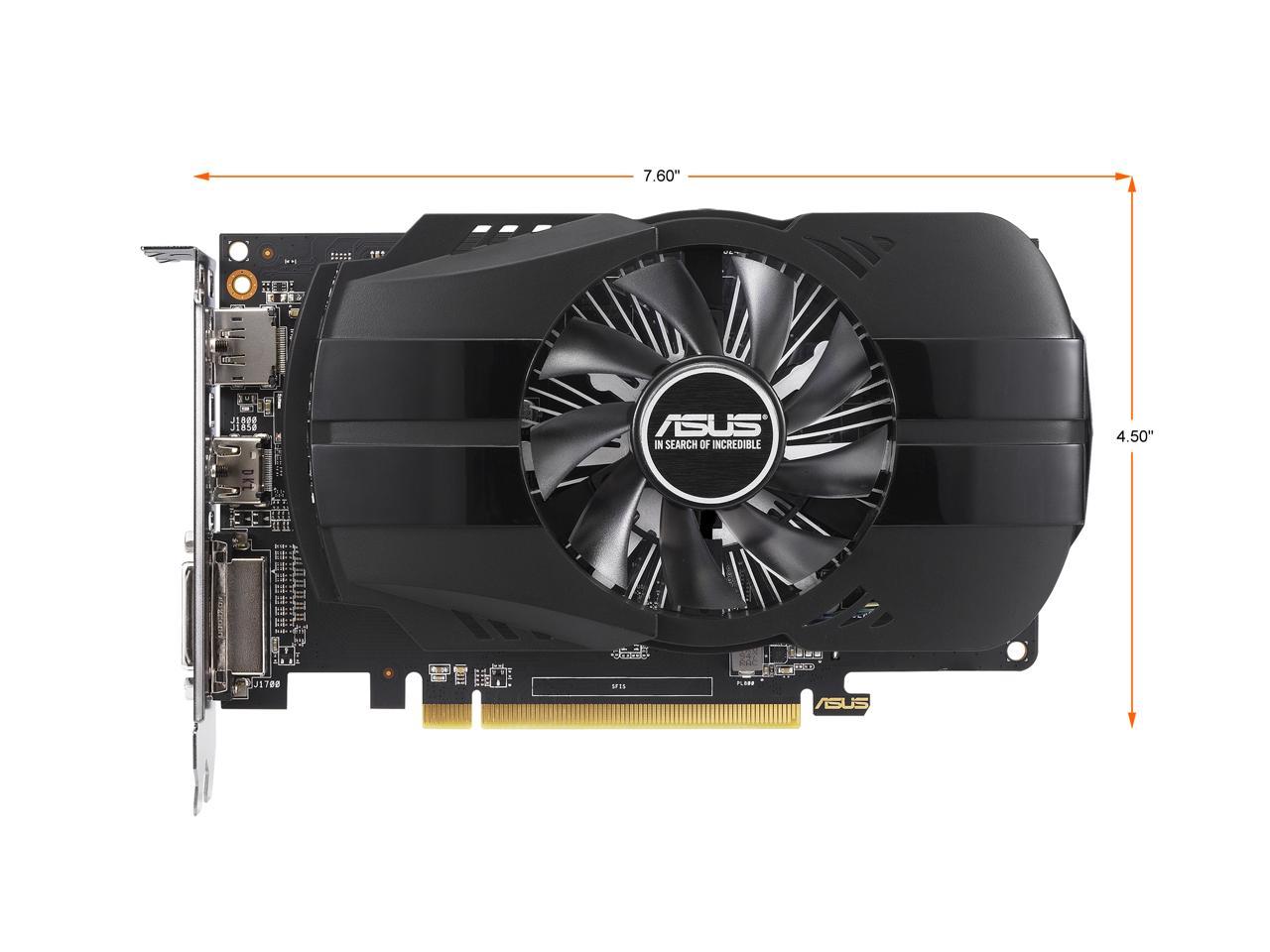 ASUS Phoenix Radeon RX 550 4GB GDDR5 PCI Express 3.0 Video Card PH-RX550-4G-EVO