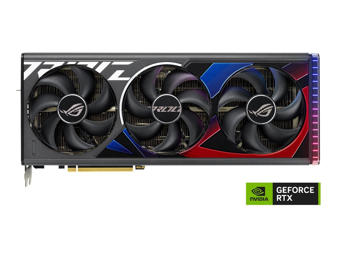 ASUS ROG Strix GeForce RTX 4090 OC Edition Gaming Graphics Card (PCIe 4.0, 24GB GDDR6X, HDMI 2.1a, DisplayPort 1.4a) ROG-STRIX-RTX4090-O24G-GAMING