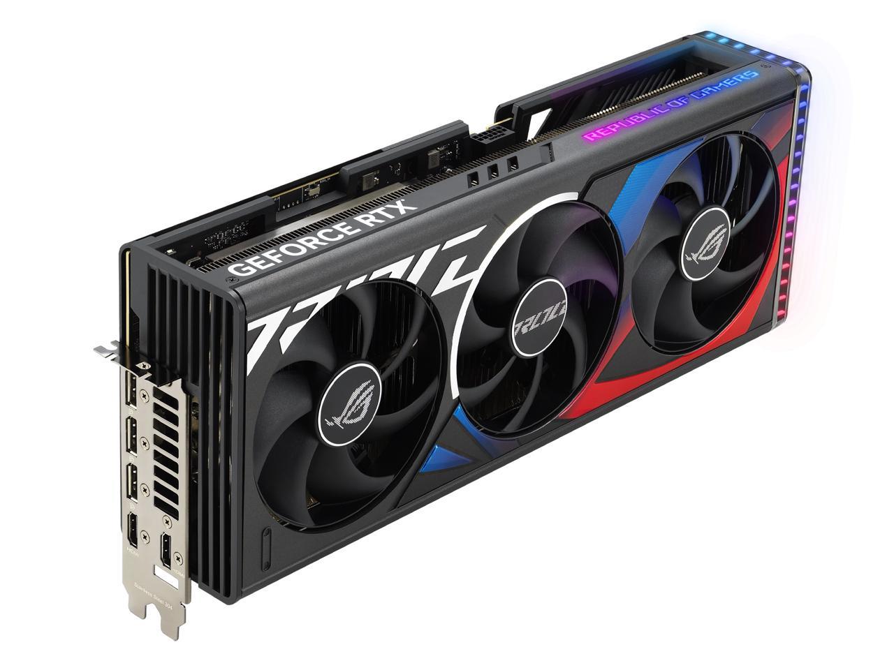 ASUS ROG Strix GeForce RTX 4090 OC Edition Gaming Graphics Card (PCIe 4.0, 24GB GDDR6X, HDMI 2.1a, DisplayPort 1.4a) ROG-STRIX-RTX4090-O24G-GAMING