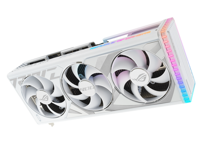 ASUS ROG Strix GeForce RTX 4080 White OC Edition Gaming Graphics Card (PCIe 4.0, 16GB GDDR6X, HDMI 2.1a, DisplayPort 1.4a) ROG-STRIX-RTX4080-O16G-WHITE