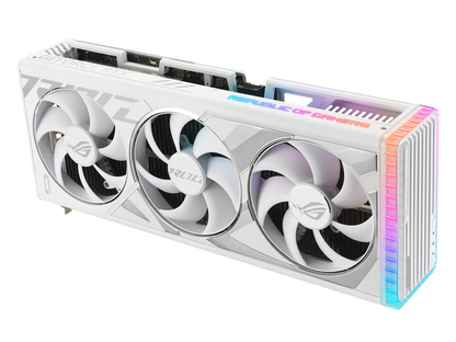 ASUS ROG Strix GeForce RTX 4080 White OC Edition Gaming Graphics Card (PCIe 4.0, 16GB GDDR6X, HDMI 2.1a, DisplayPort 1.4a) ROG-STRIX-RTX4080-O16G-WHITE