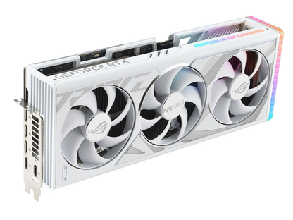 ASUS ROG Strix GeForce RTX 4080 White OC Edition Gaming Graphics Card (PCIe 4.0, 16GB GDDR6X, HDMI 2.1a, DisplayPort 1.4a) ROG-STRIX-RTX4080-O16G-WHITE