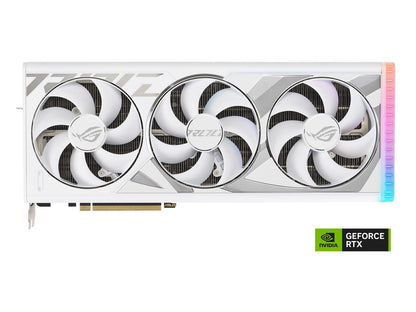 ASUS ROG Strix GeForce RTX 4080 White OC Edition Gaming Graphics Card (PCIe 4.0, 16GB GDDR6X, HDMI 2.1a, DisplayPort 1.4a) ROG-STRIX-RTX4080-O16G-WHITE