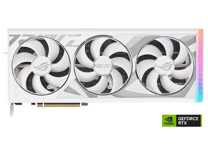 ASUS ROG Strix GeForce RTX 4080 White Edition Gaming Graphics Card (PCIe 4.0, 16GB GDDR6X, HDMI 2.1a, DisplayPort 1.4a) ROG-STRIX-RTX4080-16G-WHITE
