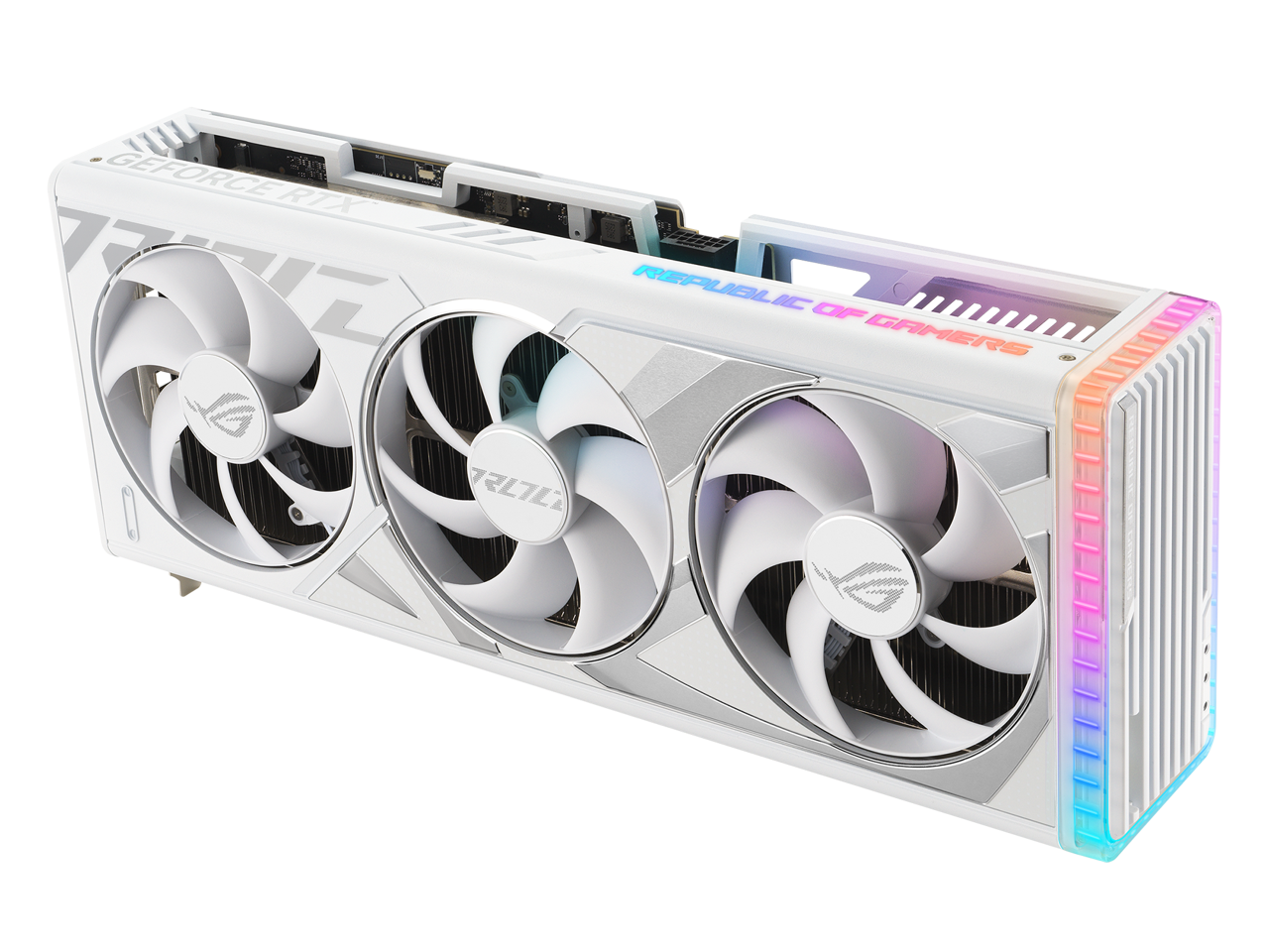 ASUS ROG Strix GeForce RTX 4080 White Edition Gaming Graphics Card (PCIe 4.0, 16GB GDDR6X, HDMI 2.1a, DisplayPort 1.4a) ROG-STRIX-RTX4080-16G-WHITE