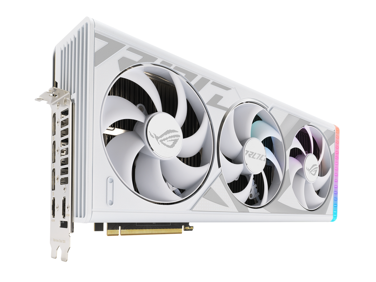 ASUS ROG Strix GeForce RTX 4080 White Edition Gaming Graphics Card (PCIe 4.0, 16GB GDDR6X, HDMI 2.1a, DisplayPort 1.4a) ROG-STRIX-RTX4080-16G-WHITE