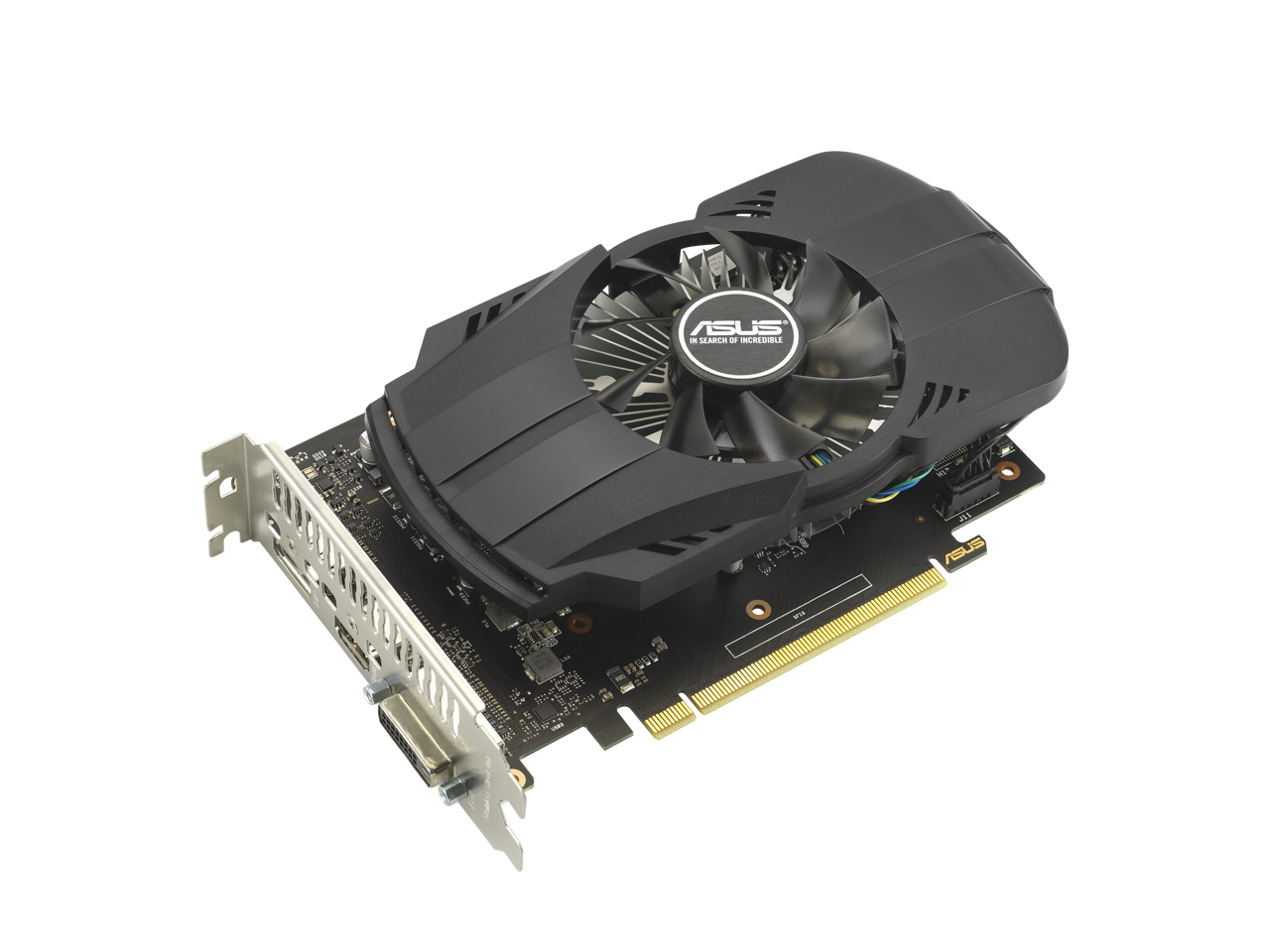 ASUS Phoenix NVIDIA GeForce GTX 1650 OC Edition Gaming Graphics Card (PCIe 3.0, 4GB GDDR6 memory, HDMI 2.0, DisplayPort 1.4a, DVI-D, Dual ball fan bearings, Auto-Extreme) PH-GTX1650-O4GD6-P-EVO