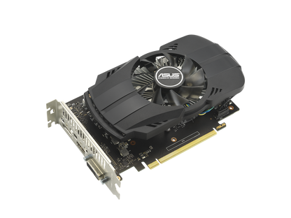 ASUS Phoenix NVIDIA GeForce GTX 1650 OC Edition Gaming Graphics Card (PCIe 3.0, 4GB GDDR6 memory, HDMI 2.0, DisplayPort 1.4a, DVI-D, Dual ball fan bearings, Auto-Extreme) PH-GTX1650-O4GD6-P-EVO