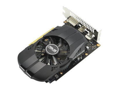 ASUS Phoenix NVIDIA GeForce GTX 1650 OC Edition Gaming Graphics Card (PCIe 3.0, 4GB GDDR6 memory, HDMI 2.0, DisplayPort 1.4a, DVI-D, Dual ball fan bearings, Auto-Extreme) PH-GTX1650-O4GD6-P-EVO