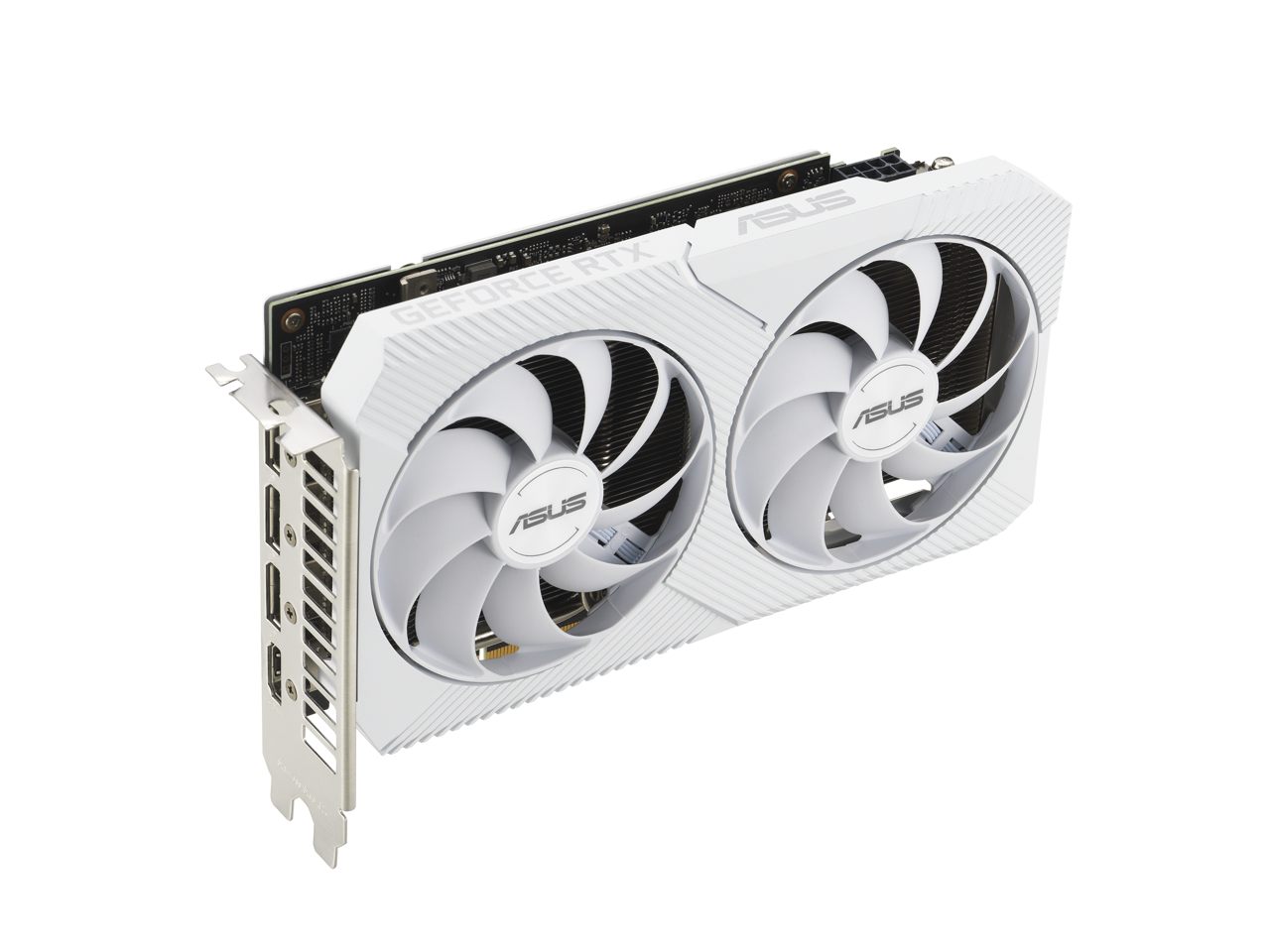 ASUS Dual GeForce RTX 3060 White OC Edition 12GB GDDR6 (PCIe 4.0, 12GB GDDR6, HDMI 2.1, DisplayPort 1.4a, 2-slot design, Axial-tech fan design, 0dB technology) DUAL-RTX3060-O12G-WHITE