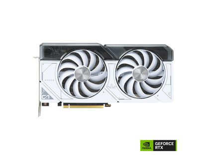 ASUS Dual GeForce RTX 4070 White OC Edition 12GB GDDR6X (PCIe 4.0, 12GB GDDR6X, DLSS 3, HDMI 2.1, DisplayPort 1.4a, 2.56-slot design, Axial-tech fan design, 0dB technology) DUAL-RTX4070-O12G-WHITE