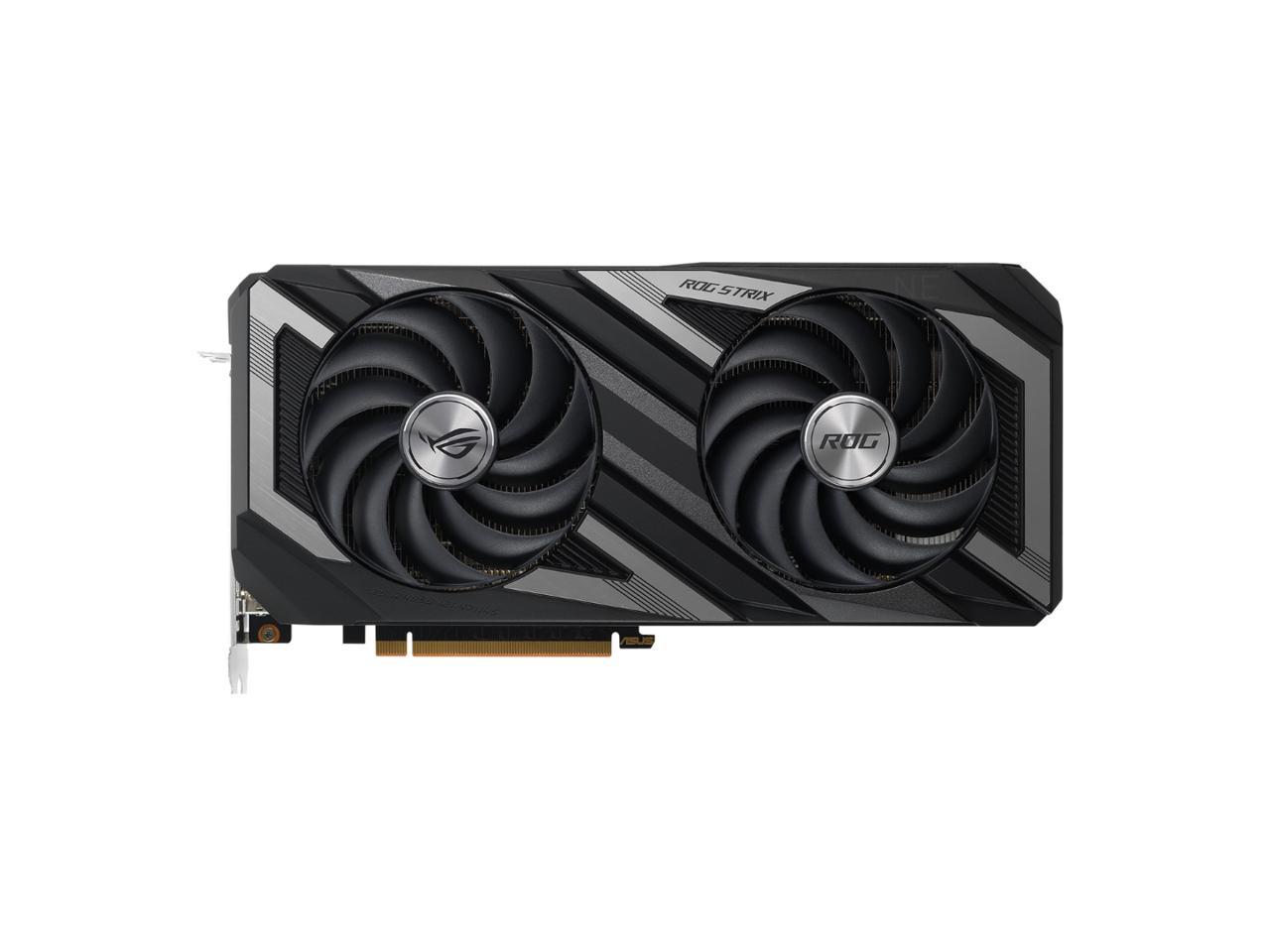 ASUS ROG Strix Radeon RX 7600 OC Edition 8GB GDDR6 Graphics Card (PCIe 4.0, 8GB GDDR6, HDMI 2.1, DisplayPort 1.4a, Axial-tech Fans, Dual BIOS, GPU Tweak III) ROG-STRIX-RX7600-O8G-GAMING