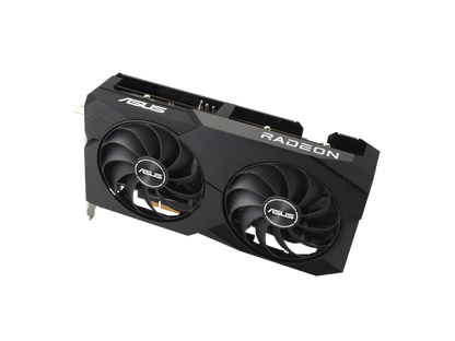 ASUS Dual Radeon RX 7600 OC Edition 8GB GDDR6 Graphics Card (PCIe 4.0, 8GB GDDR6, HDMI 2.1, DisplayPort 1.4a, 2.5-slot Design, Axial-tech Fans, GPU Tweak III) DUAL-RX7600-O8G
