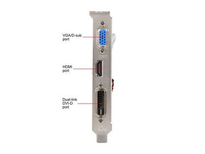 MSI GeForce GT 730 DirectX 12 N730K-2GD5LP/OC 2GB 64-Bit GDDR5 PCI Express 2.0 x16 HDCP Ready Video Card