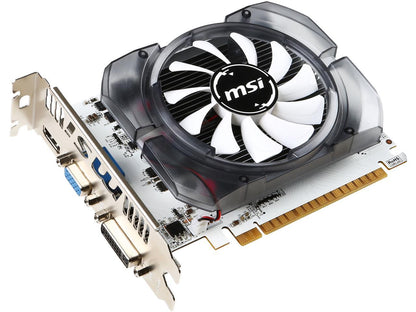 MSI GeForce GT 730 DirectX 12 N730-2GD3V3 2GB 128-Bit DDR3 PCI Express 2.0 x16 HDCP Ready ATX Video Card
