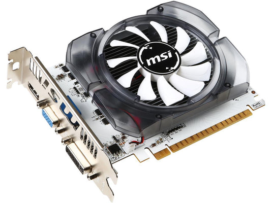 MSI GeForce GT 730 DirectX 12 N730-2GD3V3 2GB 128-Bit DDR3 PCI Express 2.0 x16 HDCP Ready ATX Video Card