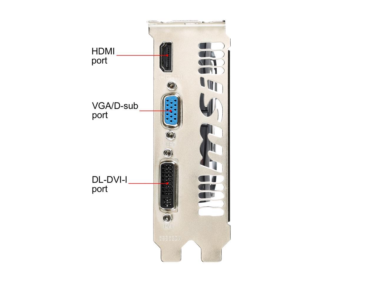 MSI GeForce GT 730 DirectX 12 N730-2GD3V3 2GB 128-Bit DDR3 PCI Express 2.0 x16 HDCP Ready ATX Video Card