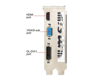 MSI GeForce GT 730 DirectX 12 N730-2GD3V3 2GB 128-Bit DDR3 PCI Express 2.0 x16 HDCP Ready ATX Video Card