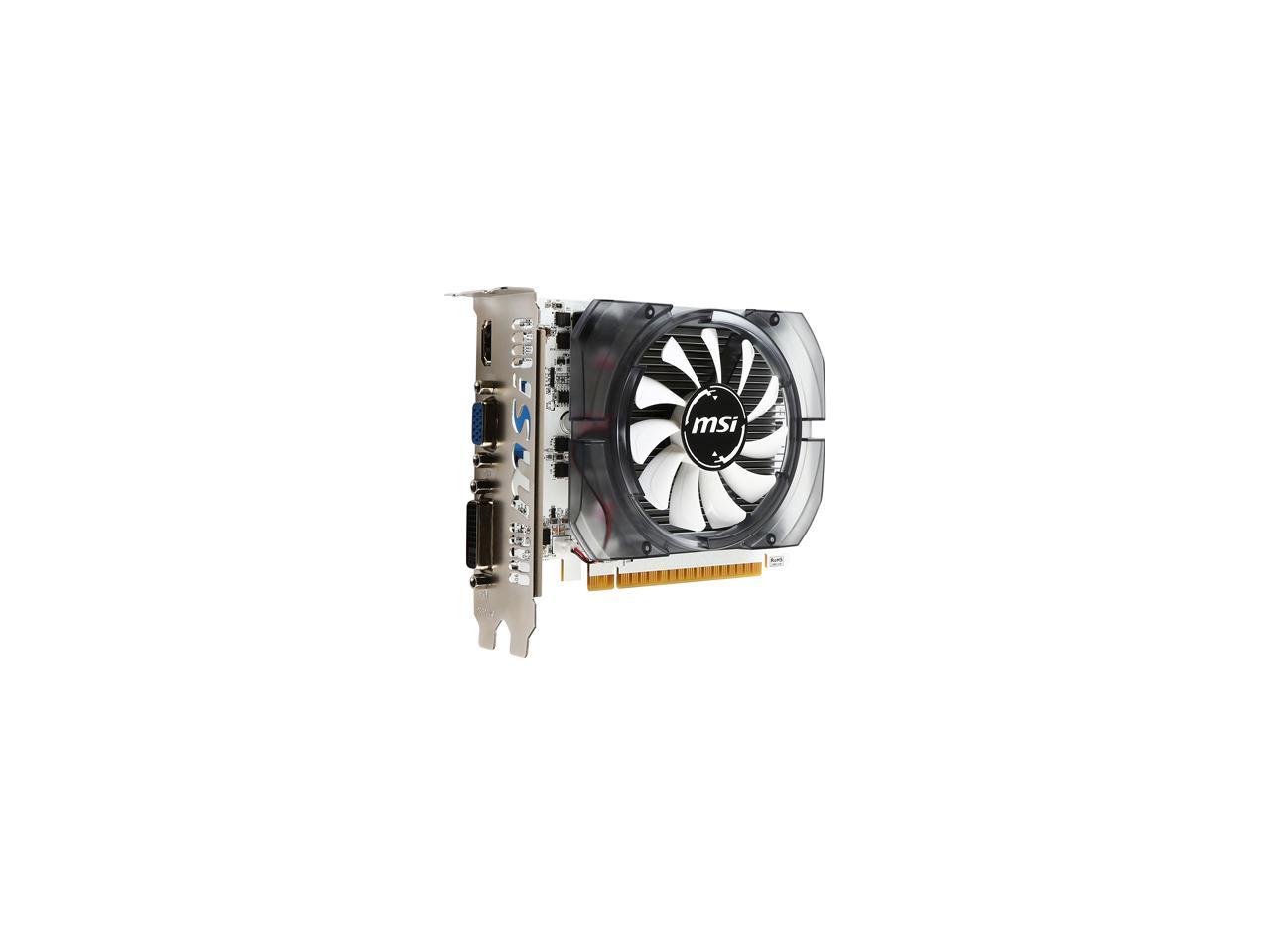 MSI GeForce GT 730 DirectX 12 N730-4GD3V2 4GB 128-Bit DDR3 PCI Express 2.0 x16 HDCP Ready ATX Video Card