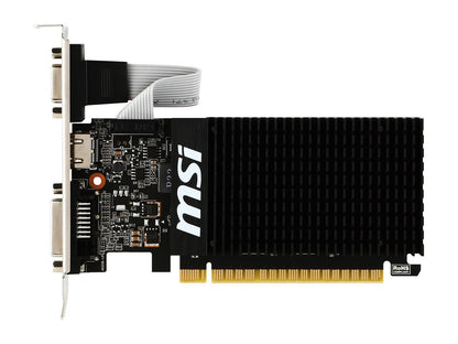 MSI GeForce GT 710 DirectX 12 GT 710 1GD3H LP 1GB 64-Bit DDR3 PCI Express 2.0 x16 HDCP Ready Low Profile Video Card