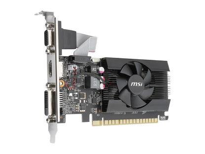 MSI GeForce GT 710 DirectX 12 GT 710 2GD3 LP 2GB 64-Bit DDR3 PCI Express 2.0 HDCP Ready Low Profile Video Card