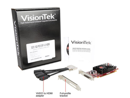 VisionTek Radeon HD 5570 1GB DDR3 PCI Express 2.0 x16 Small Form Factor (SFF) Video Cards 900901