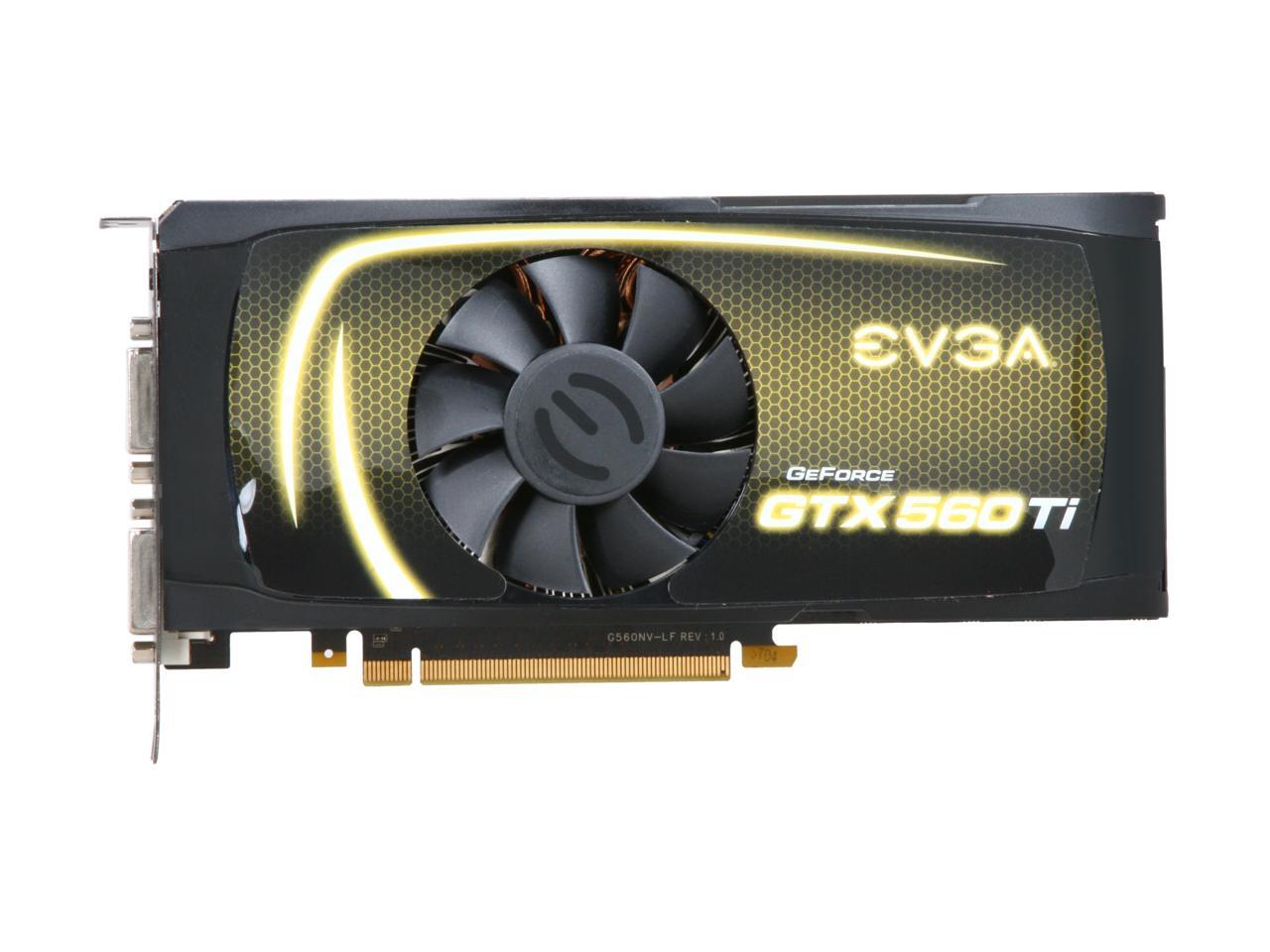 EVGA 01G-P3-1561-AR GeForce GTX 560 Ti FPB (Fermi) 1GB 256-bit GDDR5 PCI Express 2.0 x16 HDCP Ready SLI Support Video Card