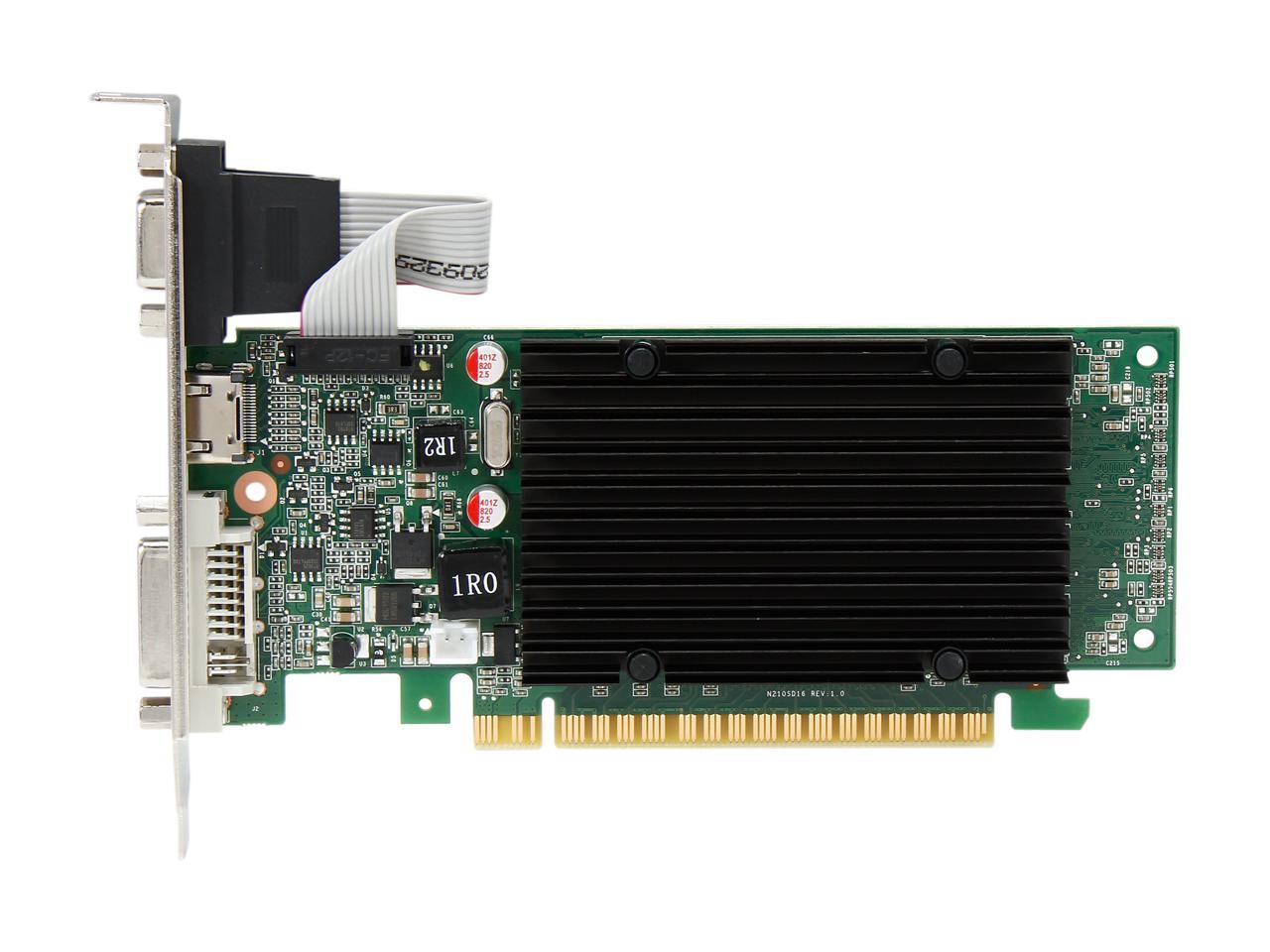 EVGA GeForce 210 DirectX 10.1 01G-P3-1313-KR 1GB 64-Bit DDR3 PCI Express 2.0 HDCP Ready Low Profile Ready Video Card