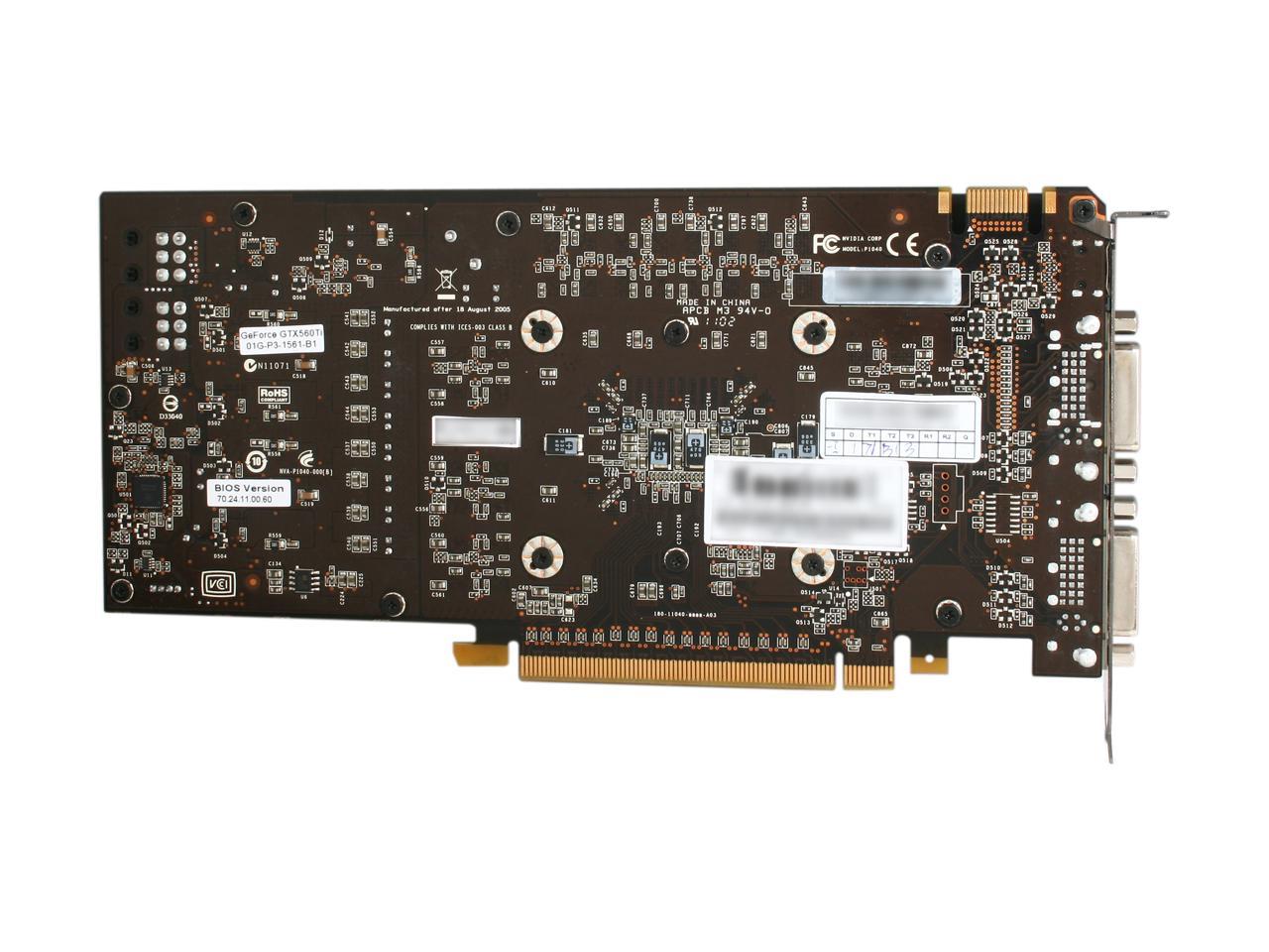 EVGA SuperClocked 01G-P3-1563-AR GeForce GTX 560 Ti (Fermi) 1GB 256-bit GDDR5 PCI Express 2.0 x16 HDCP Ready SLI Support Video Card