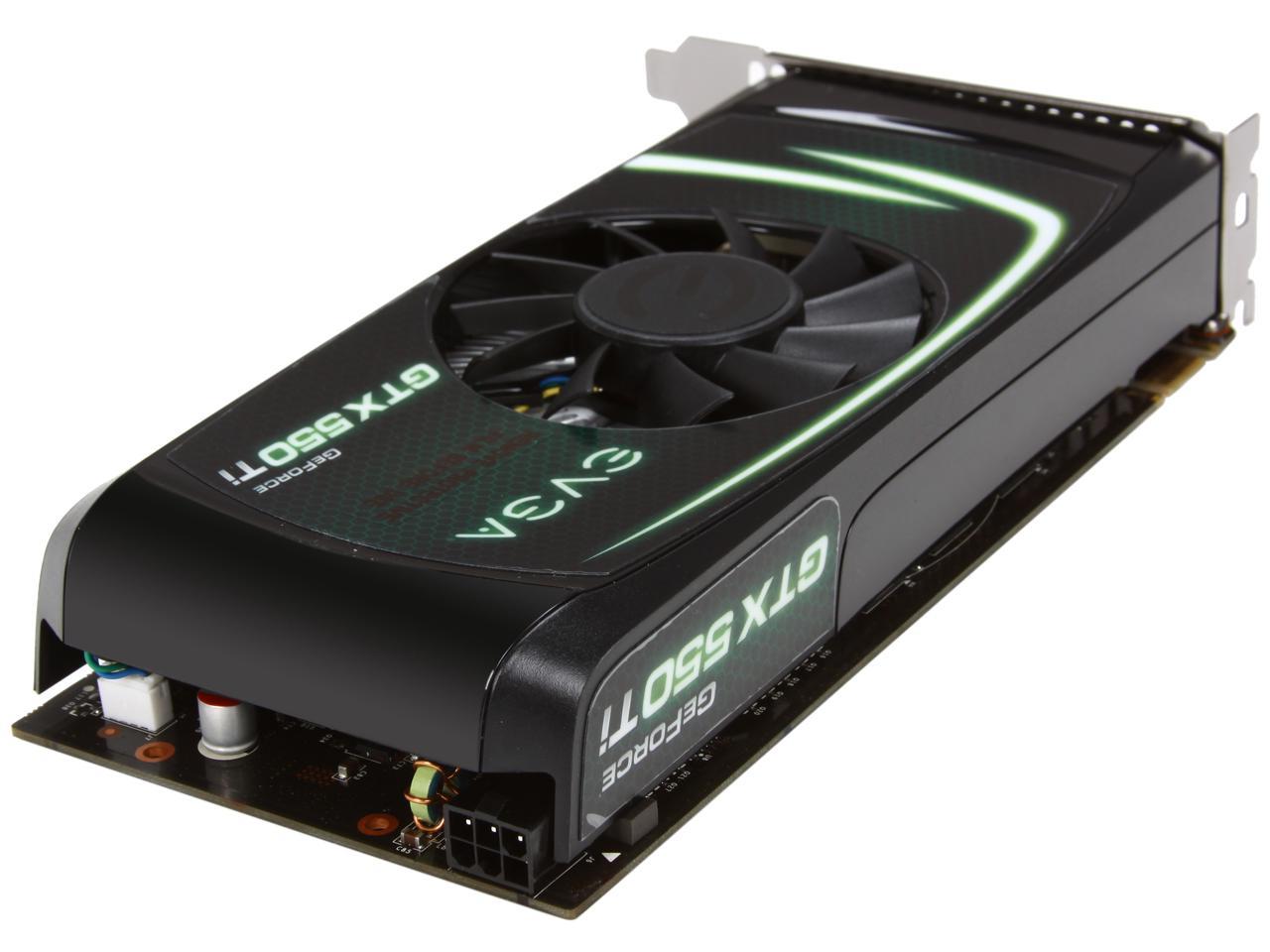 EVGA 01G-P3-1556-KR GeForce GTX 550 Ti (Fermi) FPB 1GB 192-bit GDDR5 PCI Express 2.0 x16 HDCP Ready SLI Support Video Card