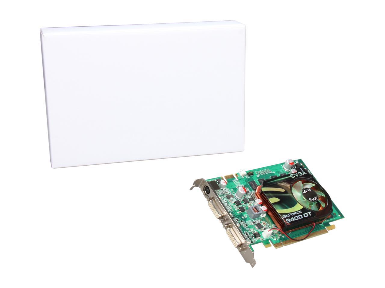EVGA GeForce 9400 GT DirectX 10 01G-P3-N945-RX 1GB 128-Bit DDR2 PCI Express 2.0 x16 HDCP Ready SLI Support Video Card