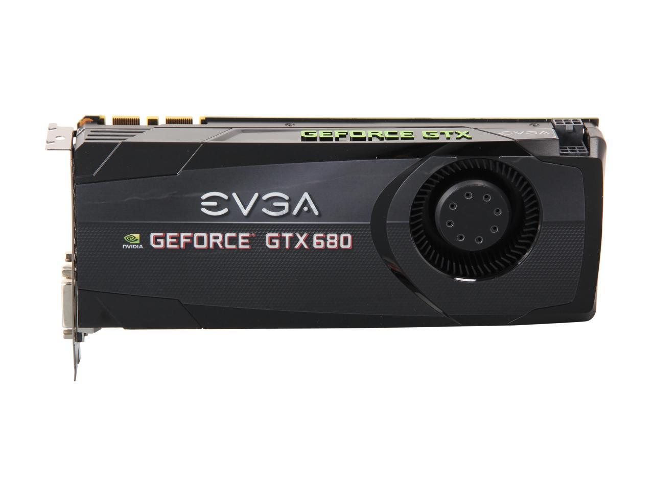 EVGA GeForce GTX 680 DirectX 11 02G-P4-2680-KR 2GB 256-Bit GDDR5 PCI Express 3.0 x16 HDCP Ready SLI Support Video Card