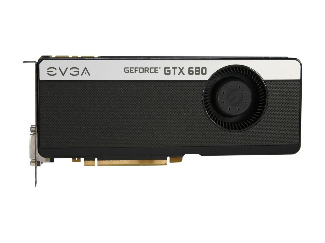 EVGA 02G-P4-2683-KR GeForce GTX 680 Superclocked, Signature 2GB 256-bit GDDR5 PCI Express 3.0 x16 HDCP Ready SLI Support Video Card