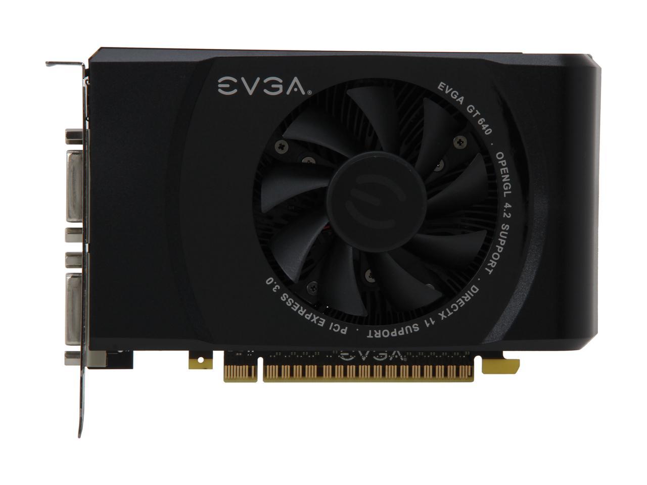 EVGA GeForce GT 640 DirectX 12 (feature level 11_0) 02G-P4-2643-KR 2GB 128-Bit DDR3 PCI Express 3.0 x16 HDCP Ready Video Card