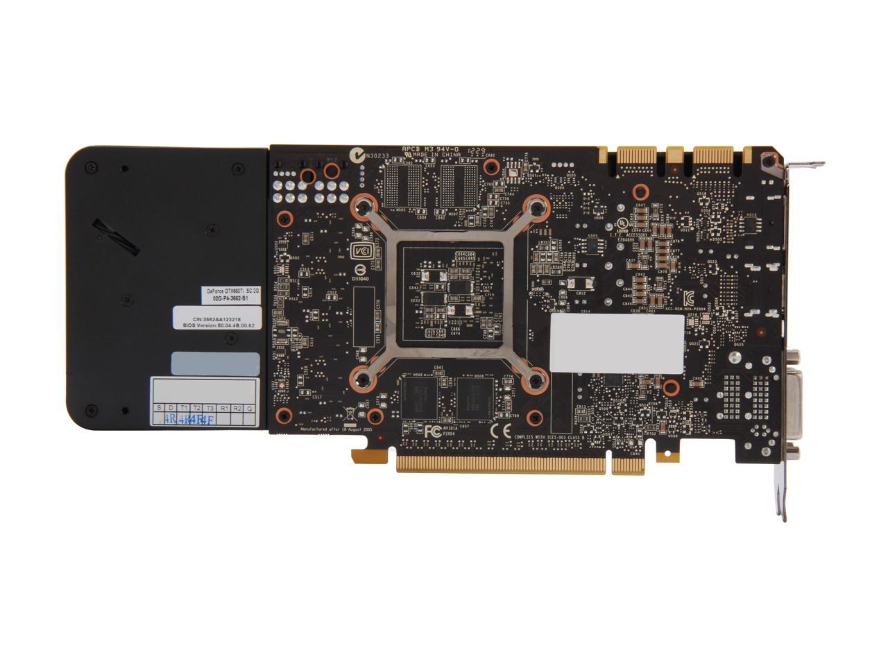 EVGA SuperClocked 02G-P4-3662-KR G-SYNC Support GeForce GTX 660 Ti 2GB 192-bit GDDR5 PCI Express 3.0 x16 HDCP Ready SLI Support Video Card