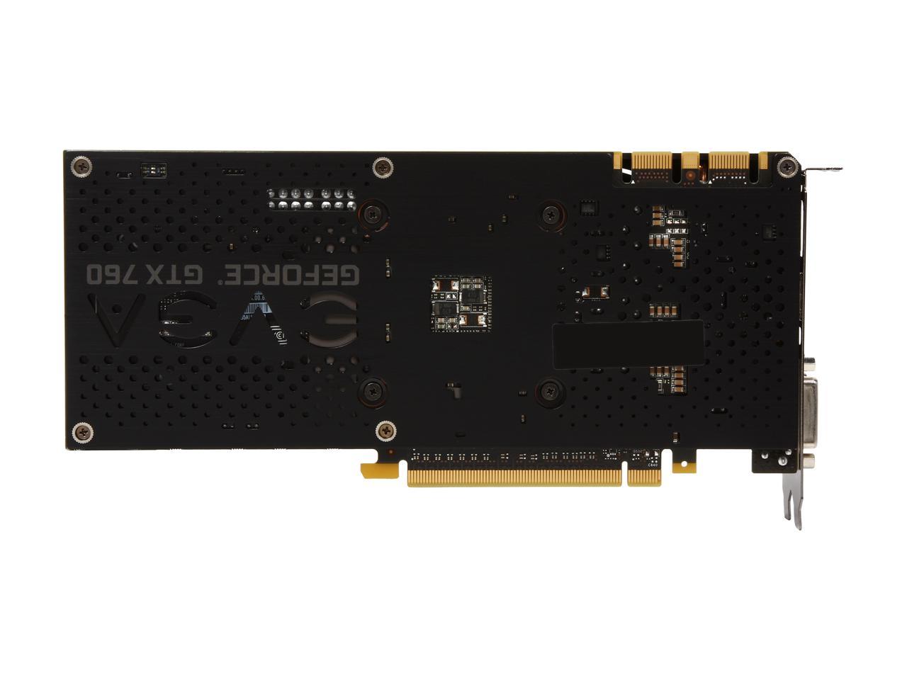 EVGA 02G-P4-3765-KR G-SYNC Support GeForce GTX 760 2GB 256-bit GDDR5 PCI Express 3.0 SLI Support Dual Superclocked w/ EVGA ACX Cooler Video Card