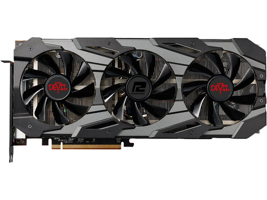 PowerColor RED DEVIL Radeon RX 5700 DirectX 12 AXRX 5700 8GBD6-3DHE/OC 8GB 256-Bit GDDR6 PCI Express 4.0 CrossFireX Support ATX Video Card