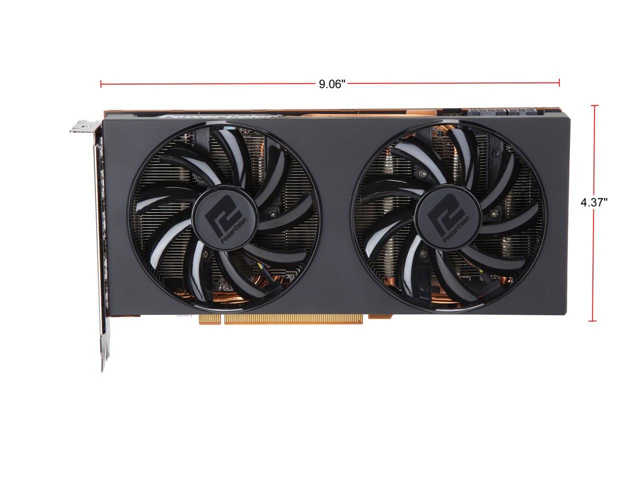PowerColor Radeon RX 5700 XT DirectX 12 AXRX 5700 XT 8GBD6-3DH 8GB 256-Bit GDDR6 PCI Express 4.0 CrossFireX Support ATX Video Card
