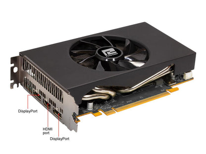 PowerColor Radeon RX 5600 XT DirectX 12 AXRX 5600XT ITX 6GBD6-2DH 6GB 192-Bit GDDR6 PCI Express 4.0 CrossFireX Support ITX Video Card