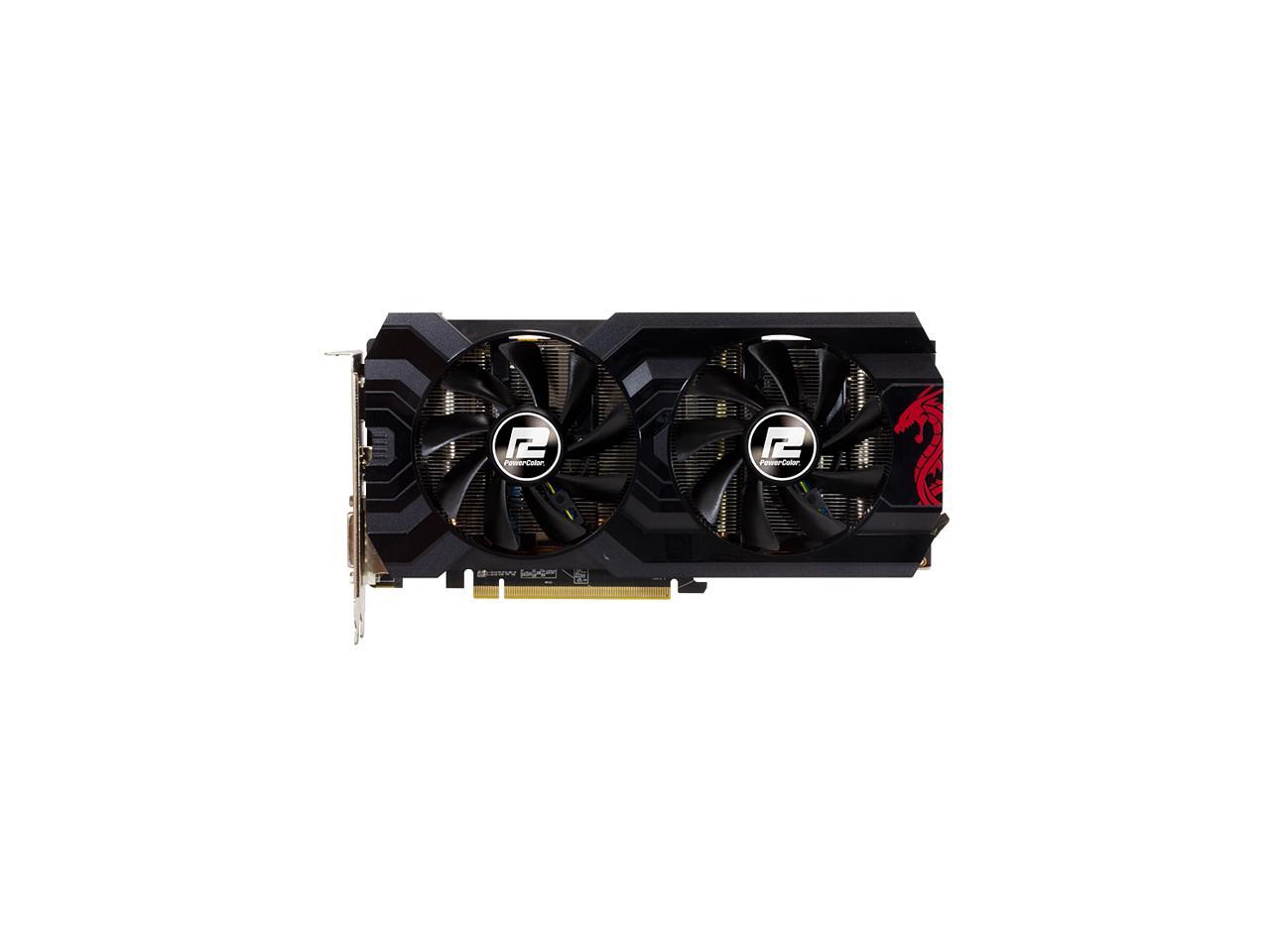 PowerColor RED DRAGON Radeon RX 570 DirectX 12 AXRX 570 4GBD5-DHDV3/OC 4GB 256-Bit GDDR5 PCI Express 3.0 CrossFireX Support ATX Video Card