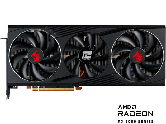 PowerColor Red Dragon AMD Radeon RX 6800 Gaming Graphics card with 16GB GDDR6 Memory, Powered by AMD RDNA 2, Raytracing, PCI Express 4.0, HDMI 2.1, AMD Infinity Cache
