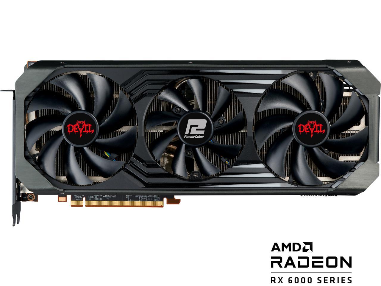 PowerColor Red Devil AMD Radeon RX 6900 XT Ultimate Gaming Graphics Card with 16GB GDDR6 Memory, Powered by AMD RDNA 2, HDMI 2.1 (AXRX 6900XTU 16GBD6-3DHE/OC)